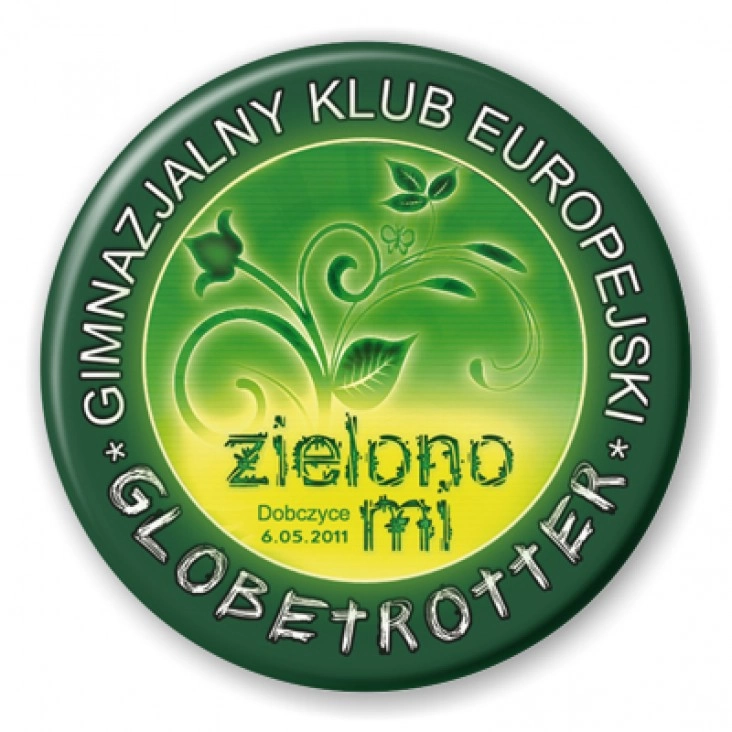 przypinka Zielono mi