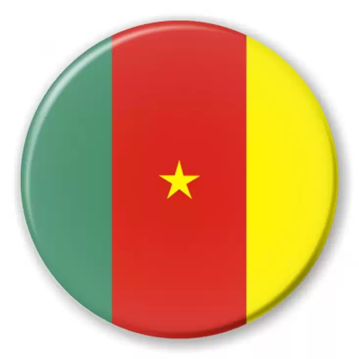 przypinka Flaga Kamerun