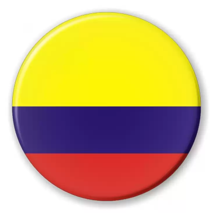 button kolumbia poludniowa colombia flaga
