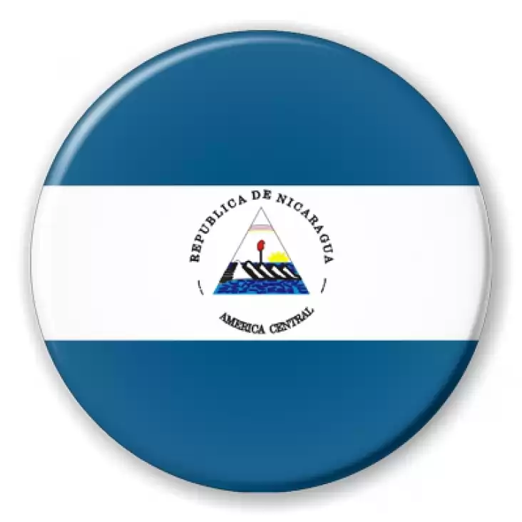 przypinka nikaragua srodkowa nicaragu flaga