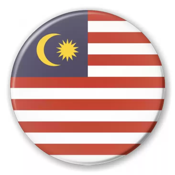 button malezja malaysia flaga