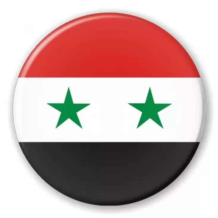 plakietka syria syriac flaga azja