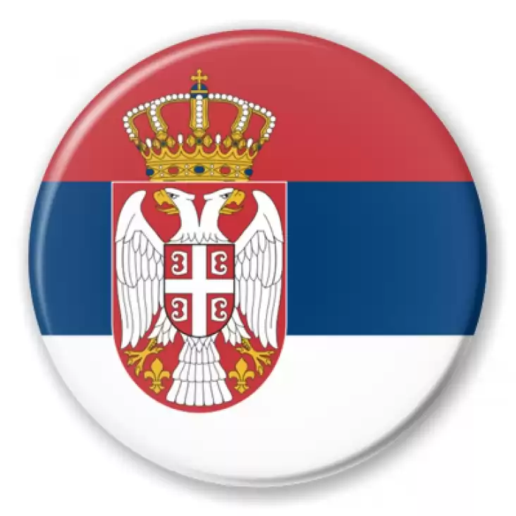 przypinka Flaga Serbia
