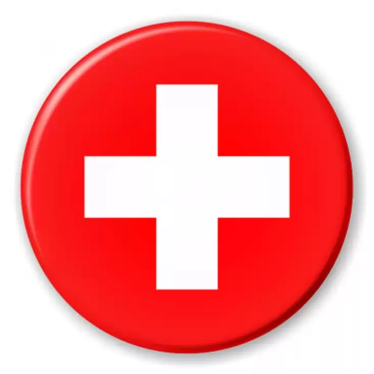 buton switzerland switerla flaga szwajcaria