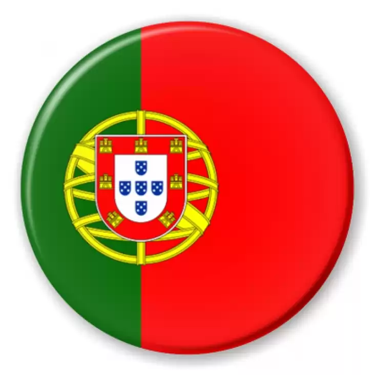 butony flaga portugalia