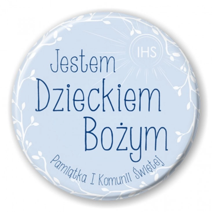 przypinka Jestem Dzieckiem Bożym