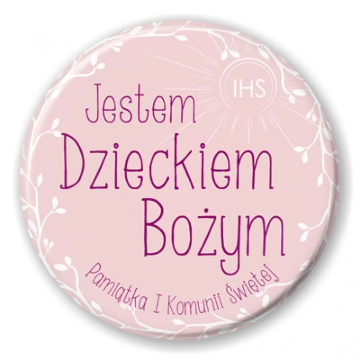 przypinka Jestem Dzieckiem Bożym