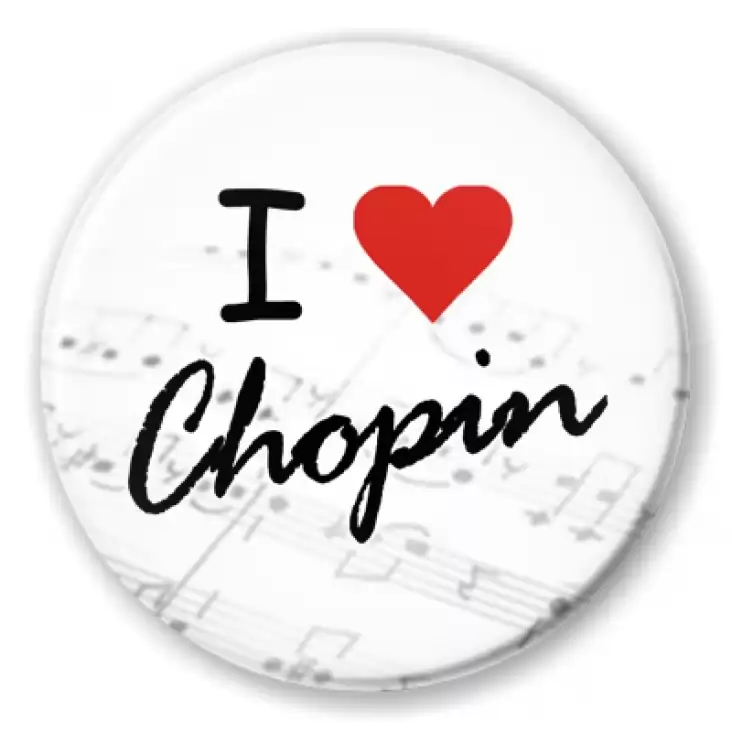 przypinka I love Chopin