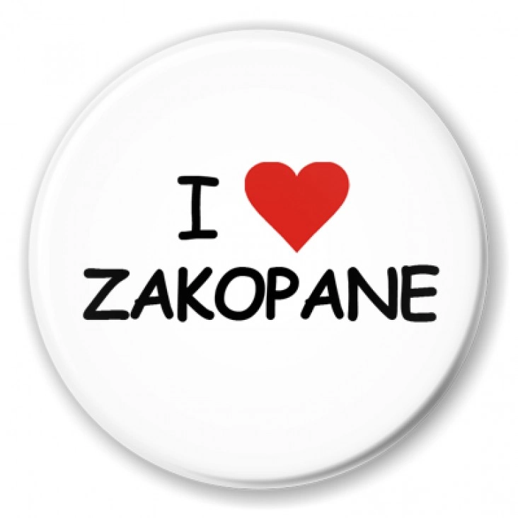 przypinka I love Zakopane