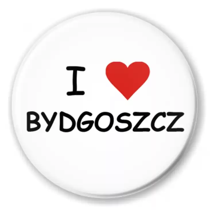 przypinka I love Bydgoszcz