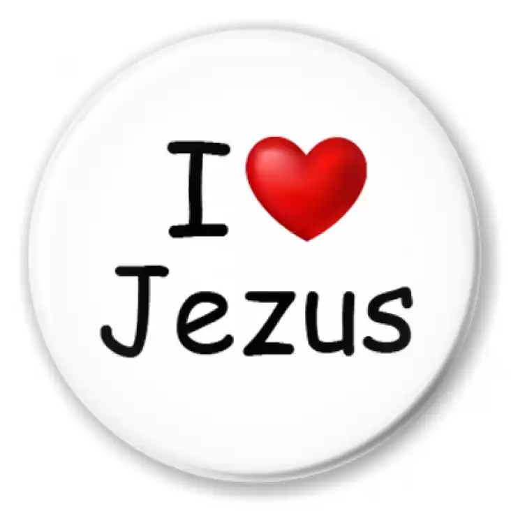 przypinka I love Jezus