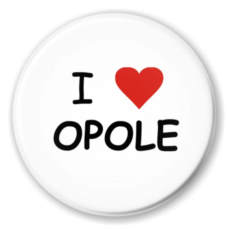 przypinka I love Opole