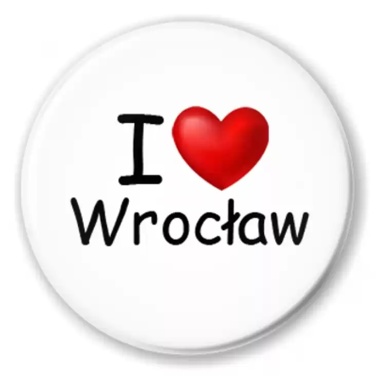 przypinka I love Wrocław