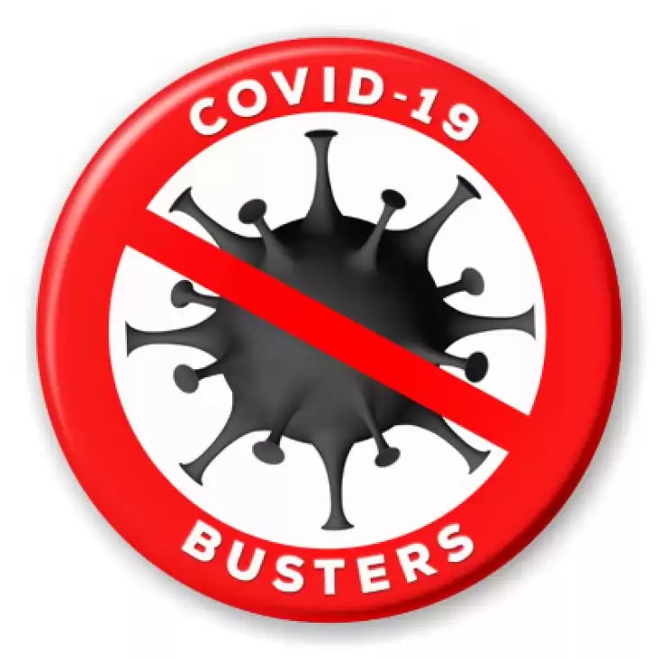 przypinka Covid-19 Busters