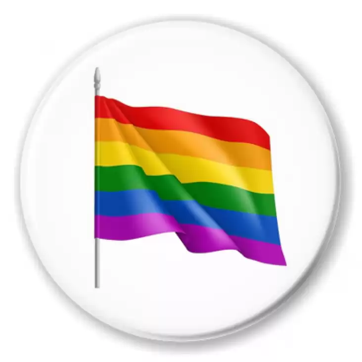 przypinka LGBT flaga tęczowa