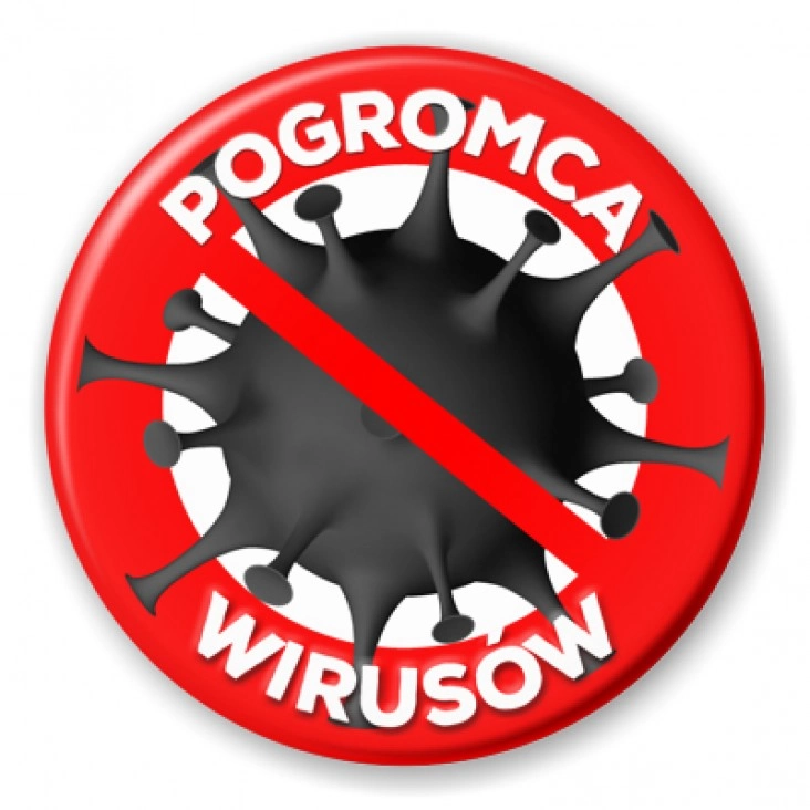 przypinka Pogromca wirusów