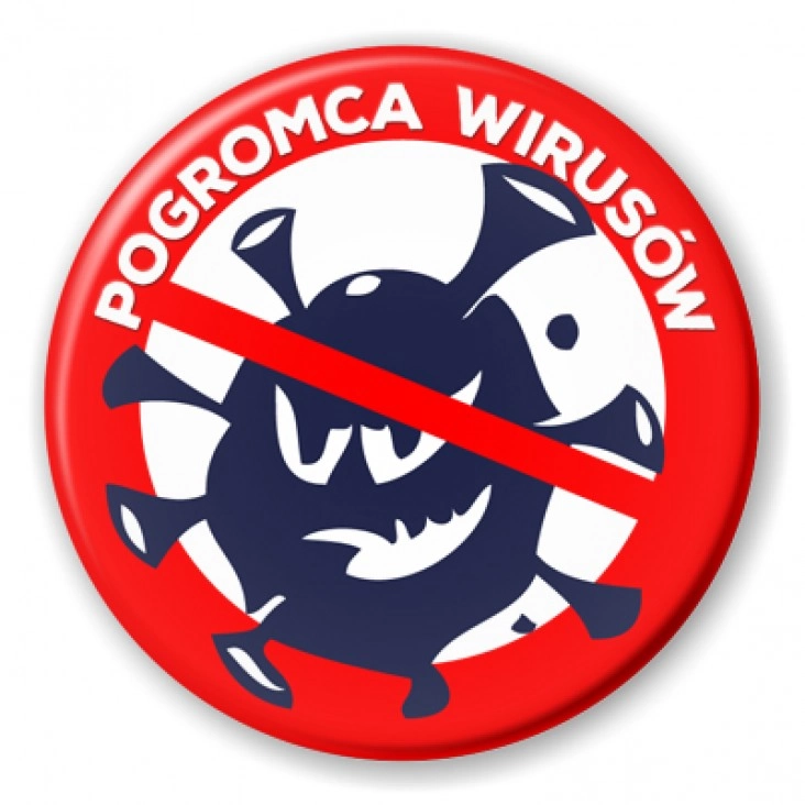 przypinka Pogromca wirusów