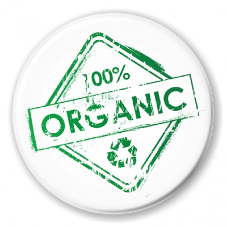 przypinka 100% organic