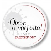 przypinka zaszczepiony zaszczepiona supermoc covid supermoc covid koronawirus pandemia szczepienia