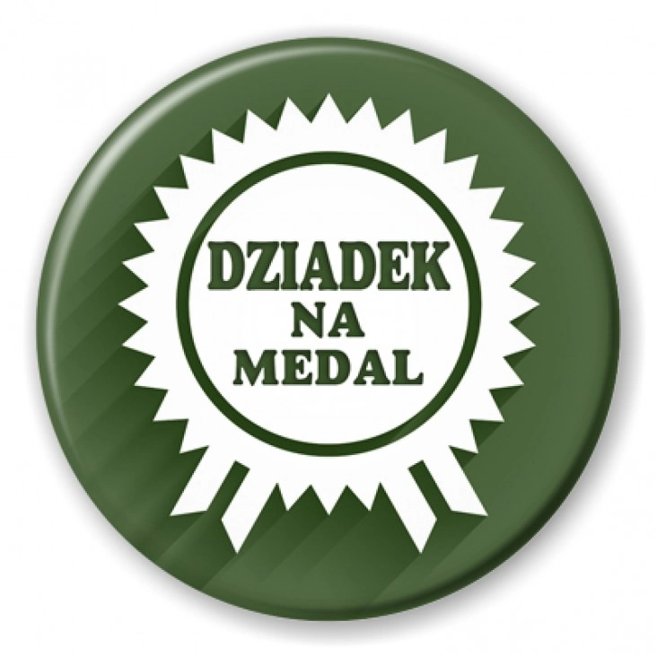 przypinka Dziadek na medal