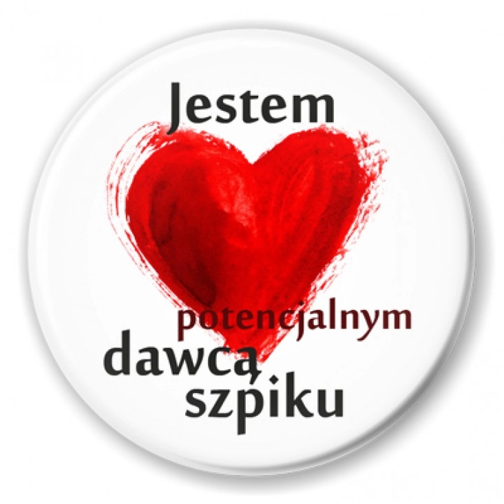 przypinka Jestem dawcą szpiku