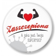 przypinka bohater supermoc covid koronawirus supermoc covid koronawirus pandemia szczepienia