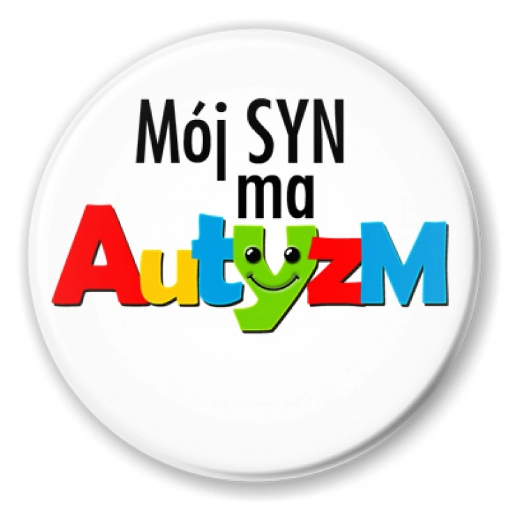 przypinka Mój syn ma autyzm