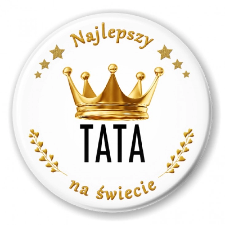 przypinka Najlepszy tata na świecie