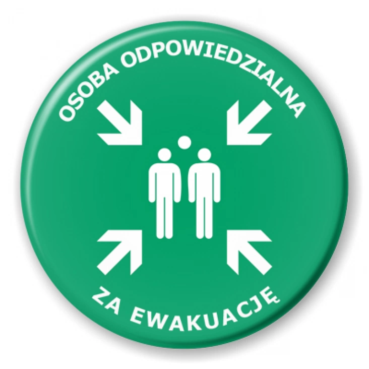 przypinka Osoba odpowiedzialna za ewakuację