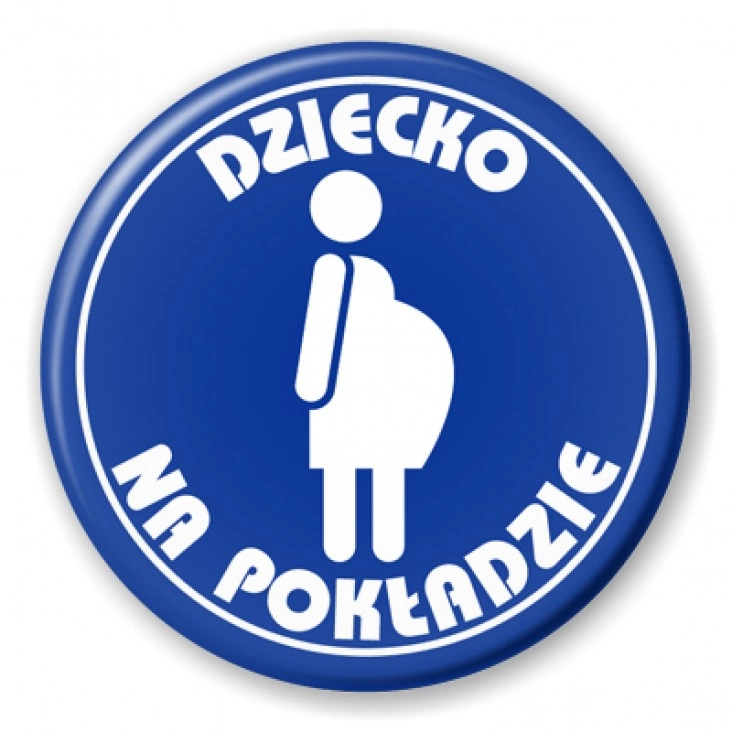 przypinka Dziecko na pokładzie