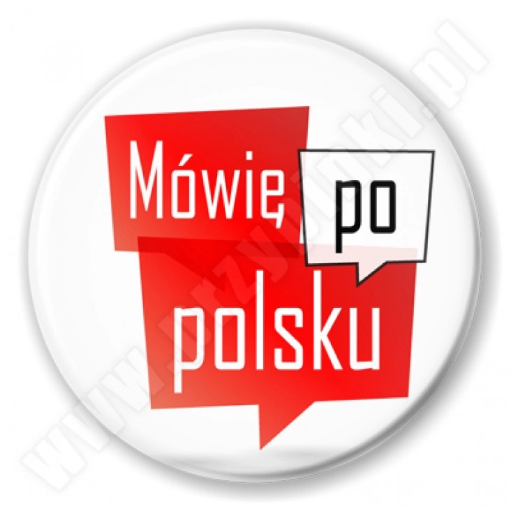 przypinka Mówię po polsku