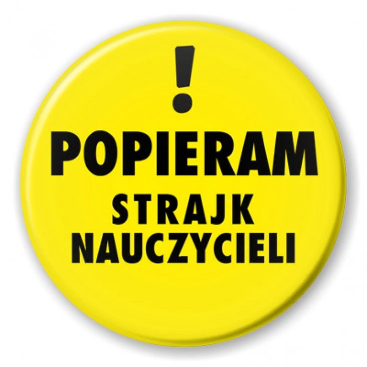 przypinka Popieram protest