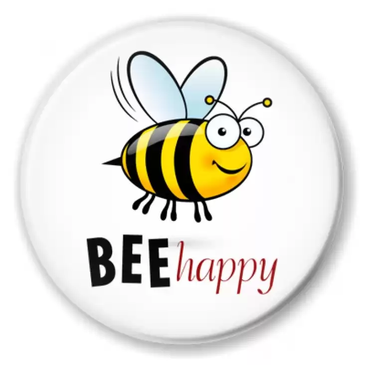 przypinka  Bee happy pszczolka