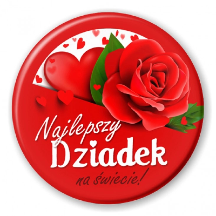 przypinka Dzień Dziadka - Najlepszy Dziadek