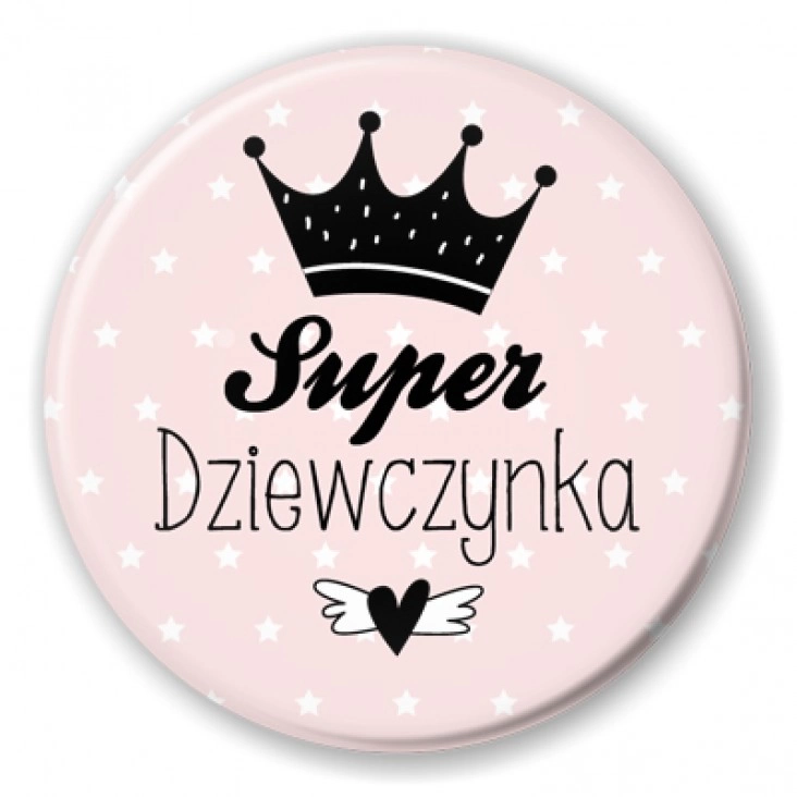 przypinka Super Dziewczynka