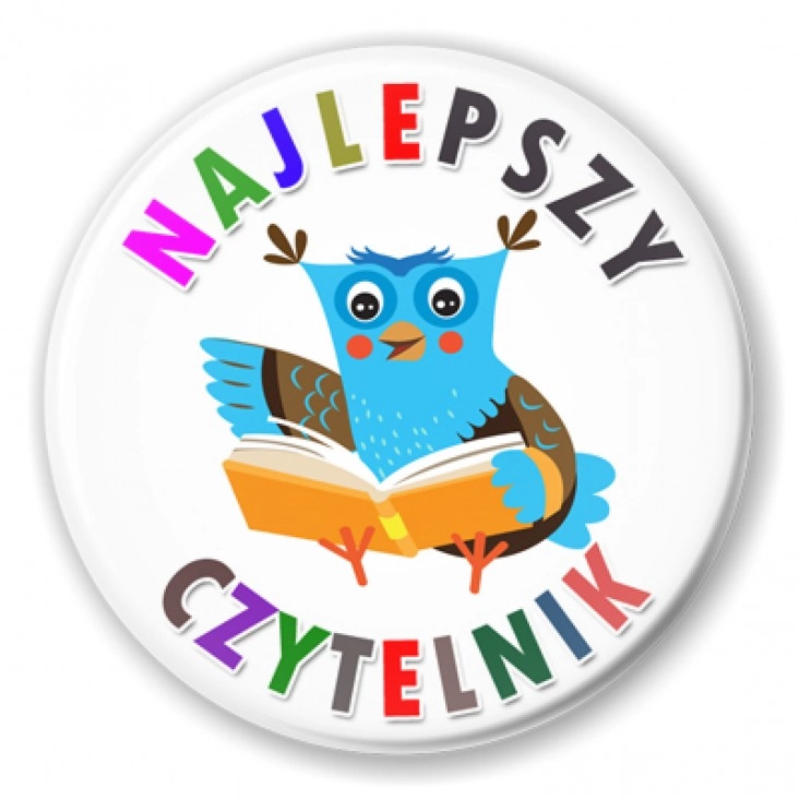 przypinka Najlepszy czytelnik