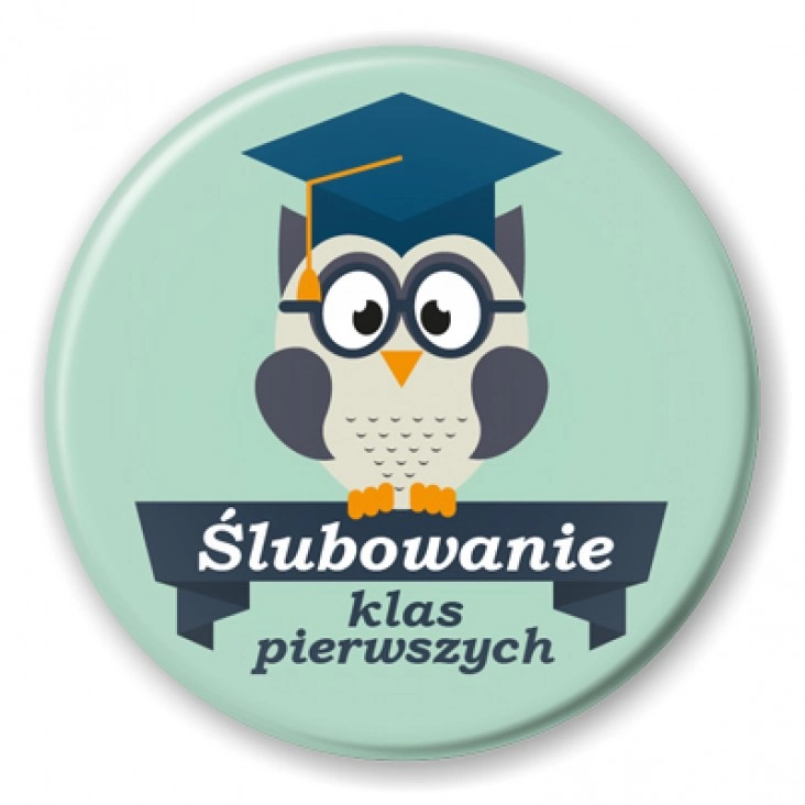 Ślubowanie klas pierwszych sowa w okularach