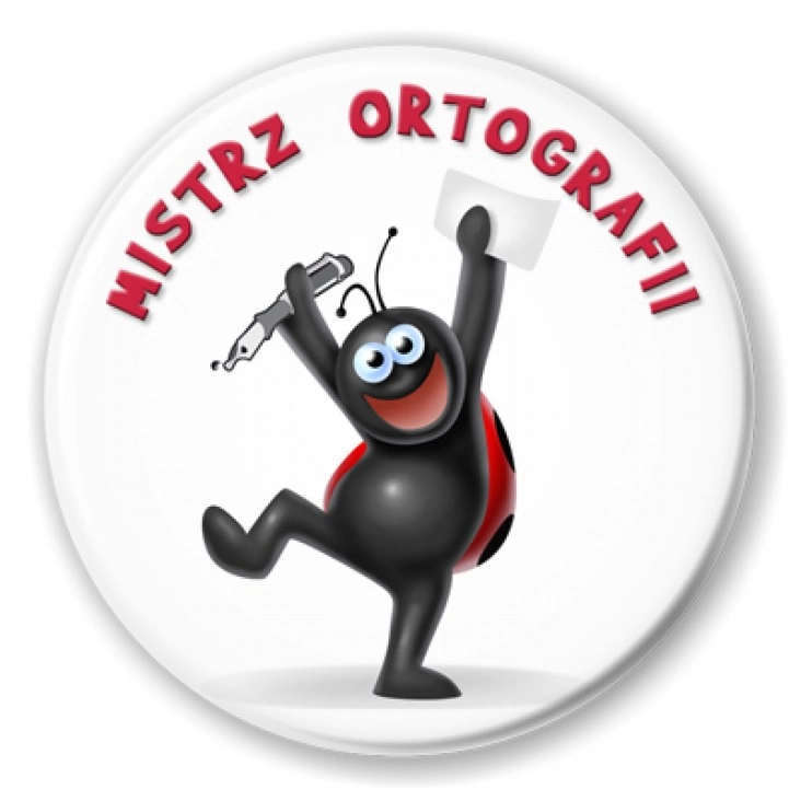 przypinka Mistrz Ortografii