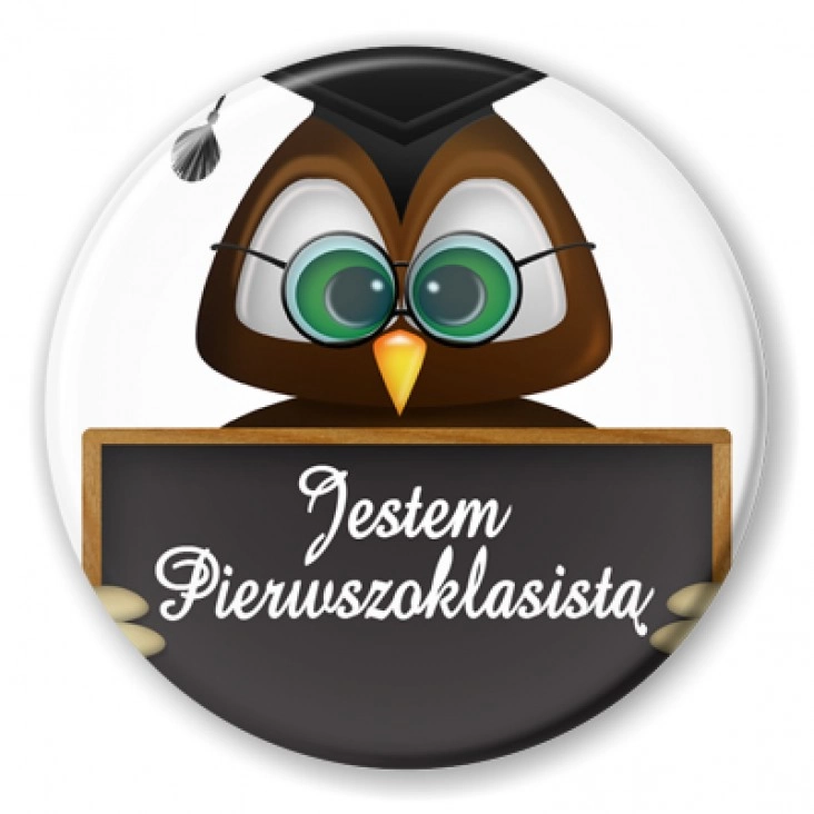 przypinka Jestem pierwszoklasistą