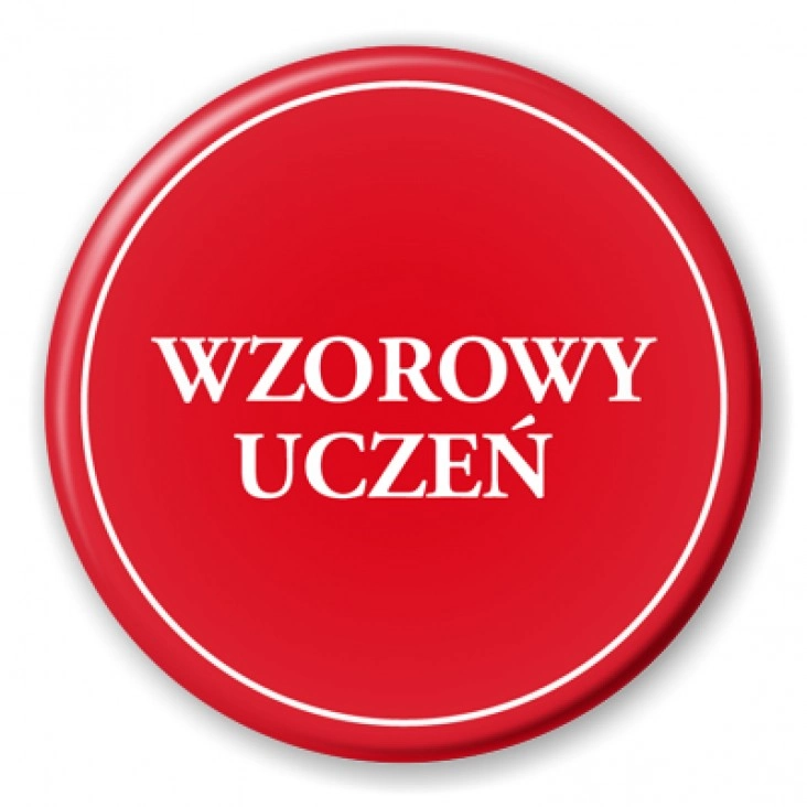 przypinka Wzorowy uczeń