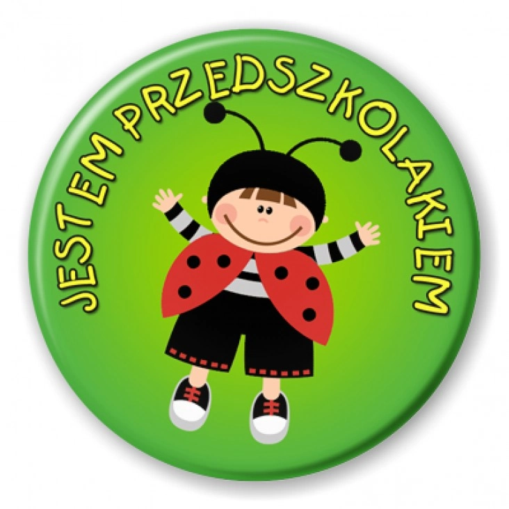 przypinka Jestem Przedszkolakiem