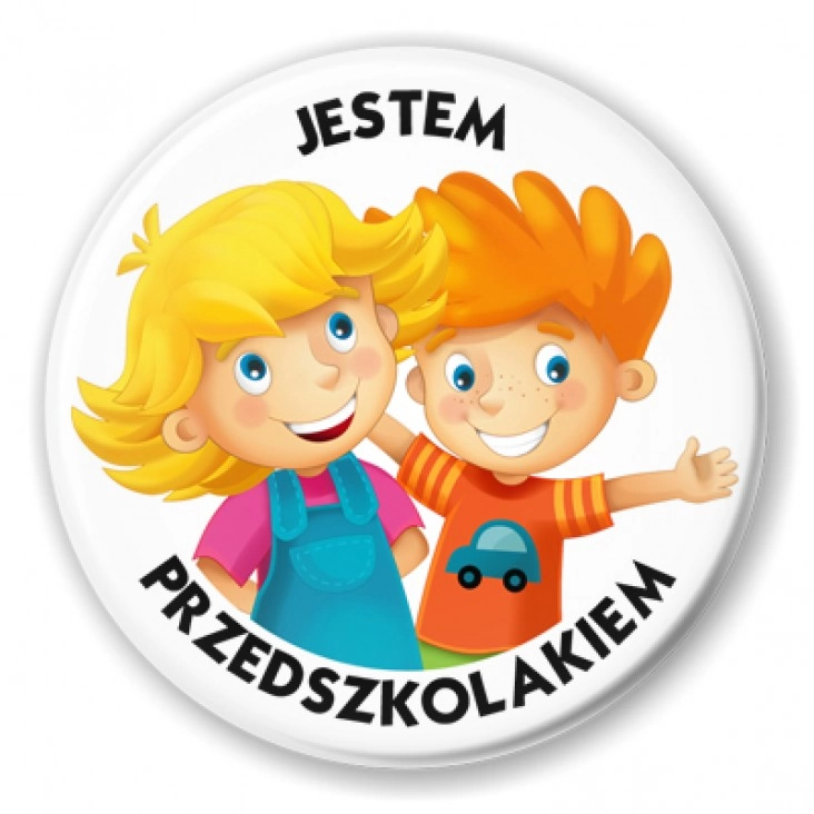 przypinka Jestem Przedszkolakiem