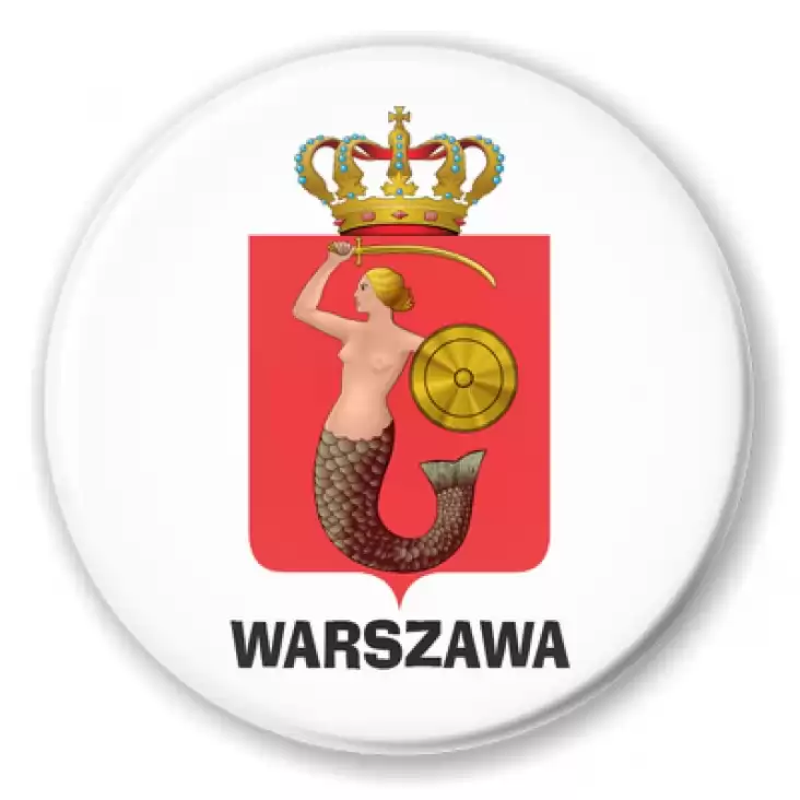 przypinka Warszawa
