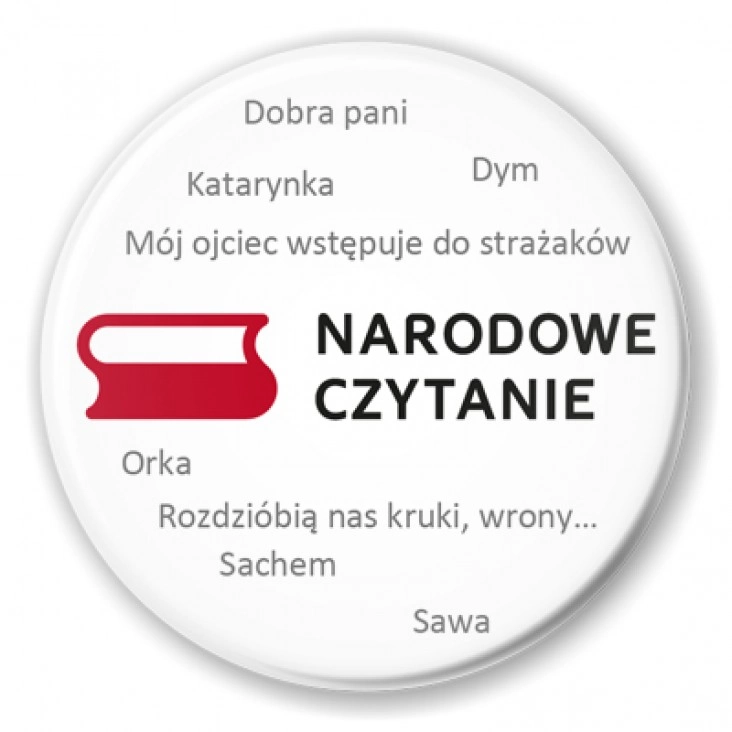 przypinka Narodowe czytanie