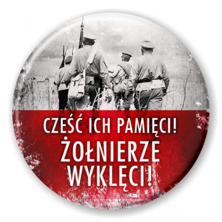 przypinka Cześć Ich pamięci Żołnierze Wyklęci