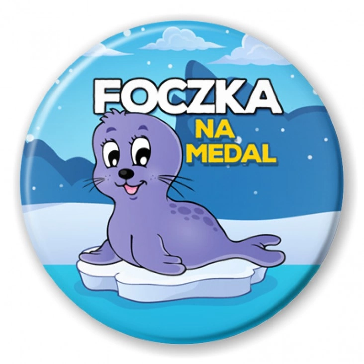 przypinka Foczka na medal