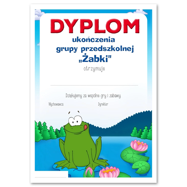 dyplom Żabki