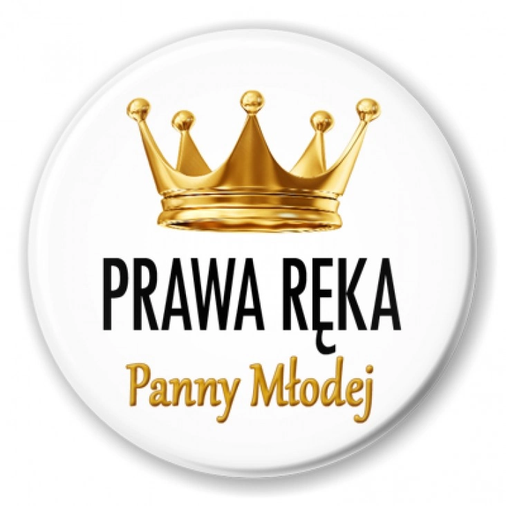 przypinka Prawa ręka