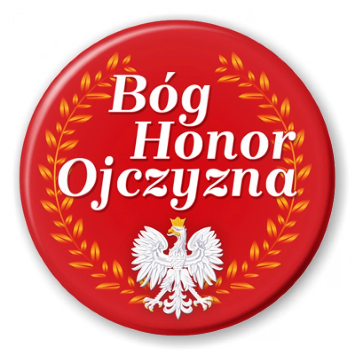 przypinka Bóg Honor Ojczyzna