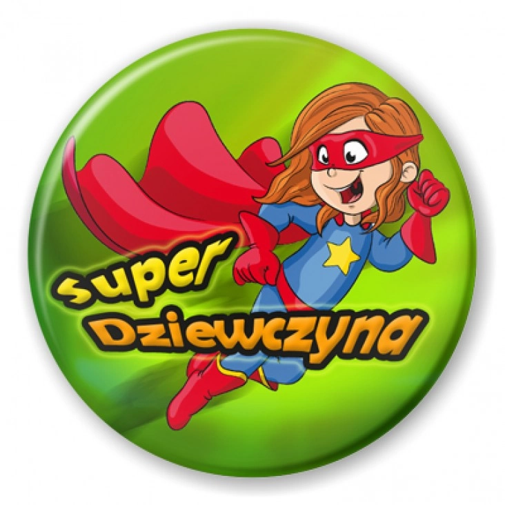 przypinka Super Dziewczyna